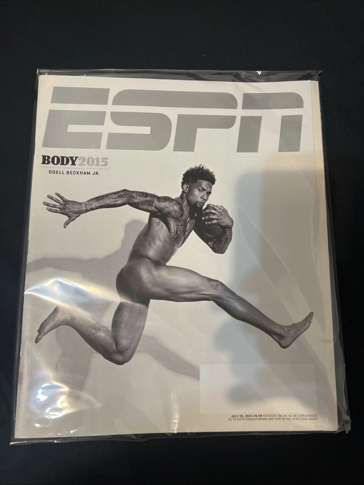ESPN Magazine July 2015 the Body Issue Odell Beckham Jr. MINT NO LABEL - Image 1 of 1