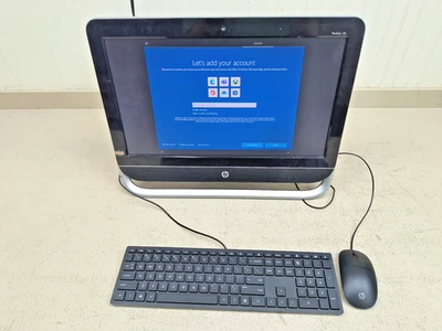 HP All-In-One AIO Desktop PC  20-b010 - Pavilion Win10 AMD E1-120 APU 500GB HD - Image 1 of 4
