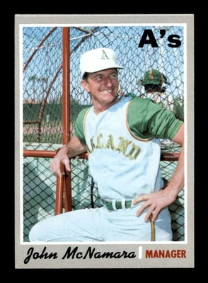 1970 Topps #706 John McNamara MG RC EXMT/EXMT+ X3567756 - Image 1 of 3