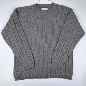 Murano Herren Größe Medium Vintage italienischer Pullover Shirt Langarm beige Oberteil USA - Bild 1 von 3