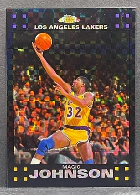 2007-08 Topps Chrome Basketball - Magic Johnson #106 Refractor X-FRACTOR #/50 - Image 1 of 2
