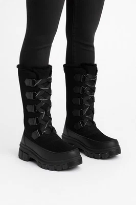Sorel Womens Tivoli IV Tall Waterproof Lea Boots Women’s Sz 9 Black Insulated - Image 1 of 4