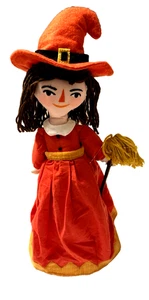 Vintage 2018 Target Hyde and Eek 18 Zoll Halloween Hexe gewichtetes Plüsch kitschiges Dekor - Bild 1 von 8