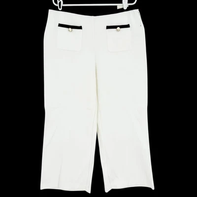 Pantalones Cortos Rachel Zoe Para Mujer Pull-on Elastizados Tiro Medio Rectos Marfil Talla L Nuevos con Etiquetas Foto 1 de 4