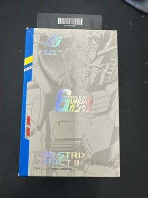 ASUS ROG Strix Impact II GUNDAM EDITION Ergonomic Wired Gaming Mouse Brand New - Image 1 of 4