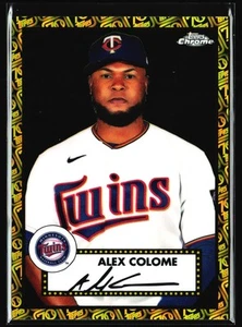2021 Chrome Platinum Anniversary Black Gold Alex Colome 05/10 Minnesota Twins - Picture 1 of 2