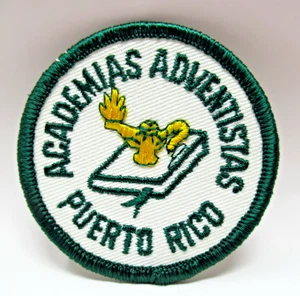 Academias Adventistas Parche Puerto Rico Lámpara de Aprendizaje Vintage Coser - Imagen 1 de 5