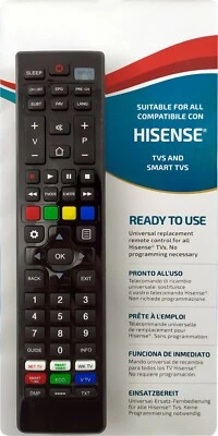 R/Control for HISENSE TV EN-2B27, EN2B27 Models: 40K321UWT, 50K321UWT, 55K321UWT - Image 1 of 4