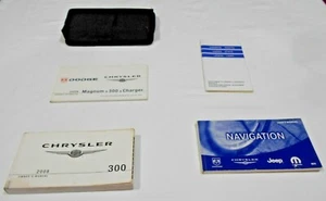 2008 CHRYSLER 300 OWNERS MANUAL 4 PC.w/NAVIGATION SET & BLACK FACTORY CASE OEM - Picture 1 of 8