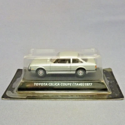 1:64 KONAMI TOYOTA CELICA COUPE TA40 SILVER 1977 DIECAST TOY CAR from Japan - Image 1 of 3