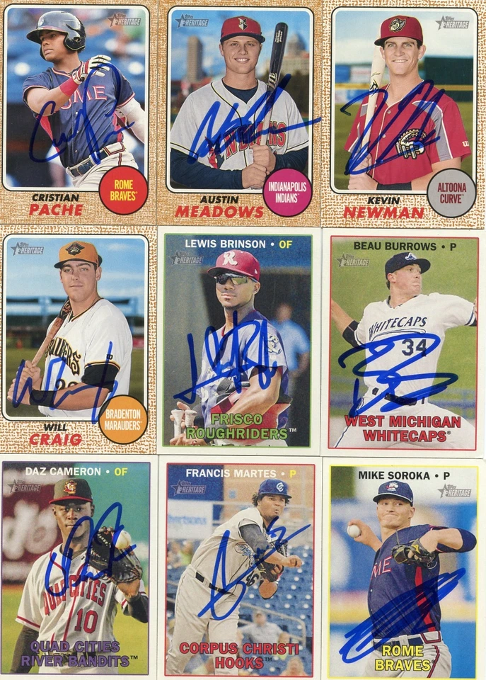 FRANCIS MARTES SIGNED 2016 TOPPS HERITAGE MINORS ROOKIE CARD AUTO - Image 1 of 1