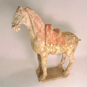 Chinese Sui Dynasty (581-618) painted terracotta horse 31 cm length - Picture 1 of 10