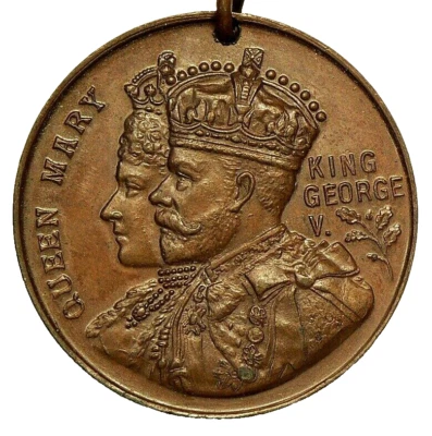 1913 Great Britain Royal Visit to Bootle Lancashire Medal Ribbon #6699 - Image 1 of 4