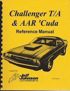Dodge Challenger T/A Plymouth 1970 AAR Cuda manual de referencia Mopar paquete de seis SIAC - Imagen 1 de 7