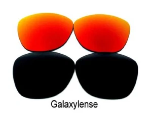 Lentes de repuesto Galaxy para gafas de sol Oakley Latch OO9265 negras/rojas polarizadas - Imagen 1 de 8