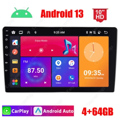 Android 13 In Dash 10.1" HD Touch Screen 2Din Car Stereo Radio CarPlay 4+64GB - Image 1 of 4