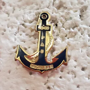 De colección VFW 1992-93 Michigan PAC Barco Náutico Ancla Logo Solapa Sombrero Pin Tie Tac - Imagen 1 de 3