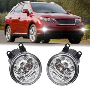 For Lexus RX350/RX450h 2010-2014 LED Front Bumper Fog Lights Lamp w/Clear Lens - Picture 1 of 12