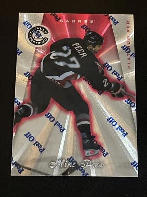 1997-98 Totally Certified MIKE PECA Platinum Red Parallel #'d 1298/6199 #99 - Image 1 of 2