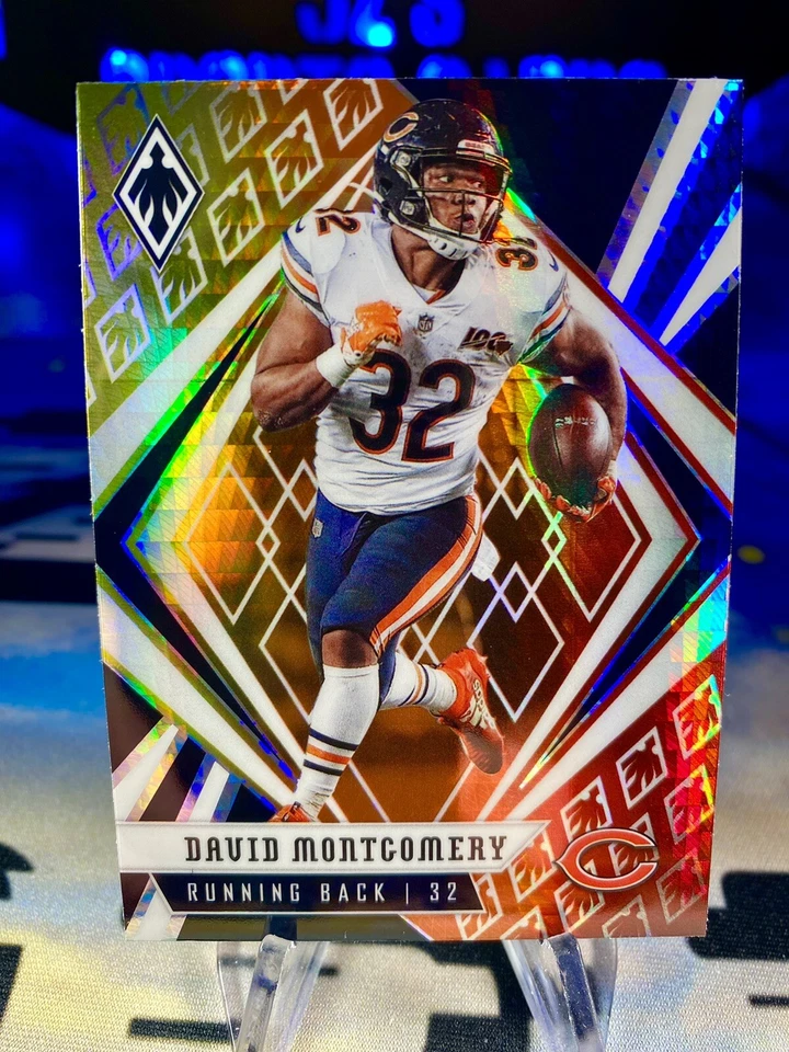 2020 David Montgomery Panini Phoenix Fire Burst Prizm #30 - Image 1 of 2