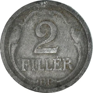 Hungary 2 Filler Coin | Miklos Horthy | Crown | 1943 - 1944 - Picture 1 of 10
