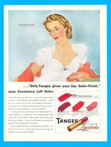 TANGEE Lipstick magazine art PRINT AD makeup classic 1942 WWII women's style - Picture 1 of 3
