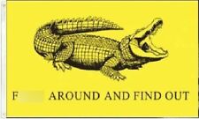 3X5 FAFO F AROUND AND FIND OUT DON'T TREAD ON FLORIDA GATOR GADSDEN FLAG