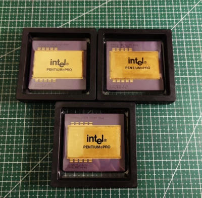 Antique CPU Pentium Pro 2x 200mhz/256k 1x bp180mhz/256 high collectible value - Image 1 of 4
