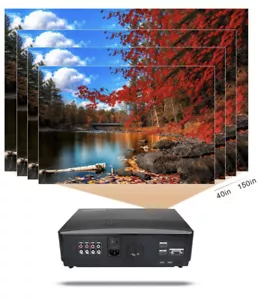 Proiettore LED T6 HD 3300 lumen portatile home cinema teatro - Foto 1 di 9