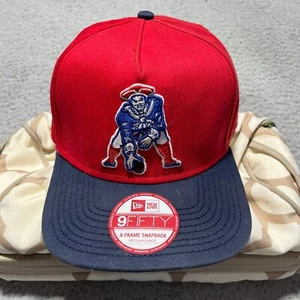 New England Patriots Hat Cap Red Blue New Era One Size Pat Patriot New with Tag - Picture 1 of 11