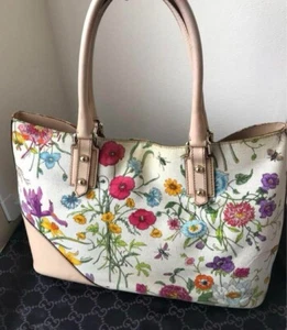Gucci Flora Handbag Shoulder Bag A4 Size Designer Purse Chic Tote Luxury - Picture 1 of 17