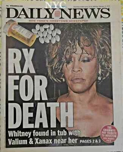 Whitney Houston Rx For Death NY Daily News 13.02.2012 - Bild 1 von 3