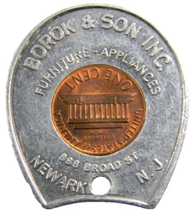 Ficha de centavo Newark, NJ Borok & Sons Furniture Appliances 1978 cubierta en D (02311) - Imagen 1 de 2