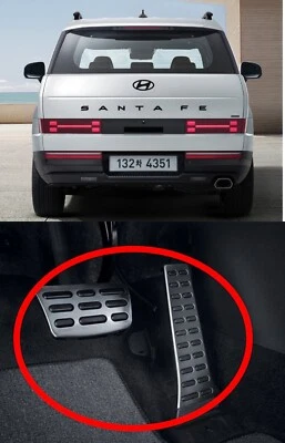 Juego de pedales de aleación de metal genuino OEM 32700 N9110 / 32825 C230 para Santa Fe 23 ~ 26+ Foto 1 de 4