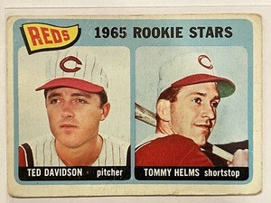 1965 Topps Ted Davidson/Tommy Helms Rookie Stars Reds RC #243 Vintage Baseball
