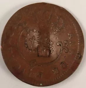1817 (VENEZUELA) 1/4 REAL (CARACAS) con CONTRAMARCA ""PORTO CABELLO" - Imagen 1 de 2