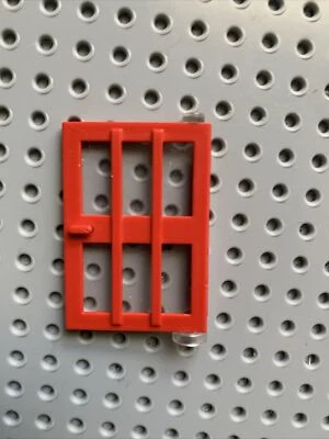 Lego Red Door 1 x 4 x 5 Right with 6 Panes 73312 - Image 1 of 4