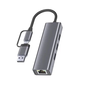Data Transfer USB C HUB 1000MBPS Expansion Dock New Type C USB HUB - Photo 1/6