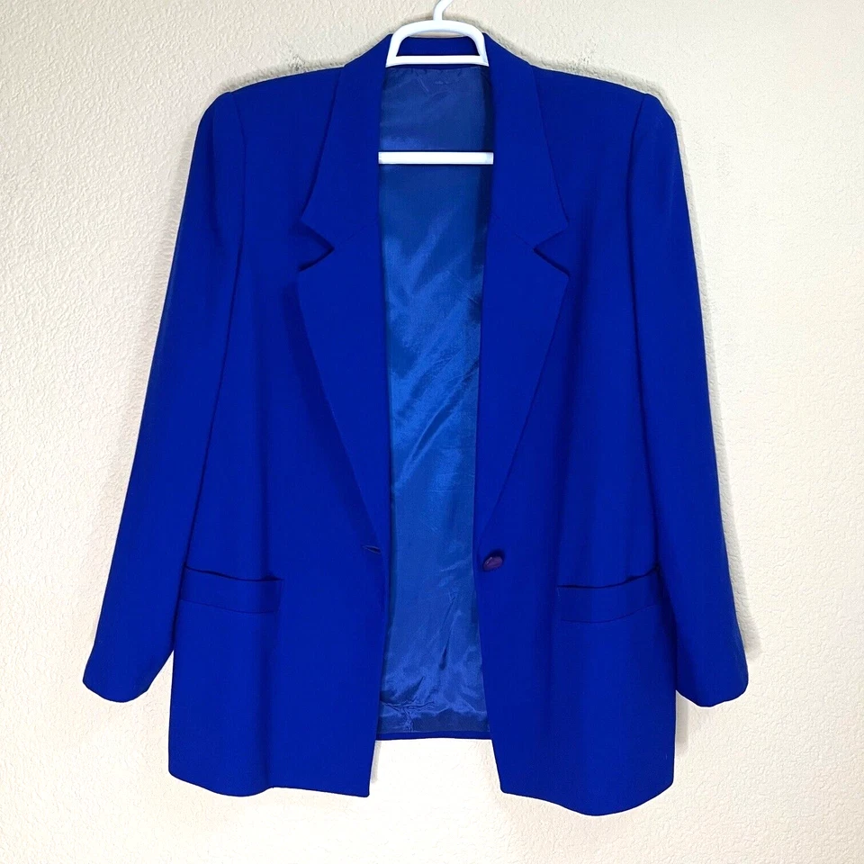 Blazer Traje Chaqueta De Colección Lloyd Williams 12 Mujeres Azul Lana Academia Preppy Foto 1 de 4
