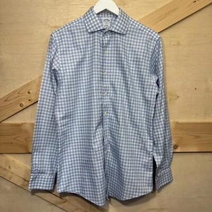 Brooks Brothers 346 Long Sleeve Men's Dress Shirt Slim Fit 15 1/2 - 4/5  - Picture 1 of 15