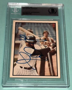 REGGIE JACKSON Signed 1978 SSPC 270 Card #26 Beckett Authenticated BAS - Picture 1 of 2
