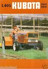 Farm Tractor Brochure - Kubota - L405 - Orchard (FB579)