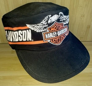 Vintage Harley Davidson Maler Mütze Crowd Cap Vintage 80er Eagle Bar and Shield - Bild 1 von 4