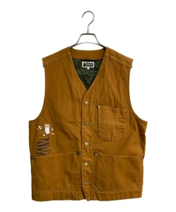 A BATHING APE TIGER WORKER VEST Size: L Brown 001LJF201027X Men - Picture 1 of 6