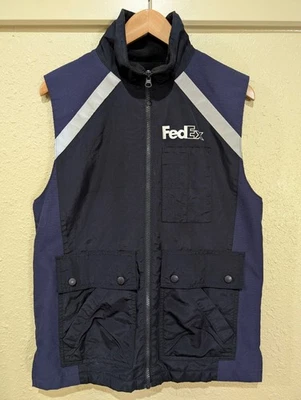 Vest Stan Herman Navy Blue Purple Reflective Water Resistant Uniform RG-S - Image 1 of 4