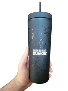 2025 Salem Mass Runs On Dunkin' Donuts Halloween Collectible Tumbler 18oz NEW - Picture 1 of 11