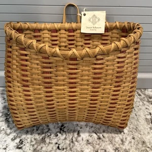 Joyce Schaum Wall Basket Vintage In Very Good Condition W Original Tag 10”H 11”W - Picture 1 of 7