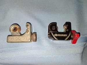 Rigid #104 1/8-5/8 & Husky 1/8-5/8 Mini Copper, Plastic,Tubing Cutters Set  (2) - Picture 1 of 5