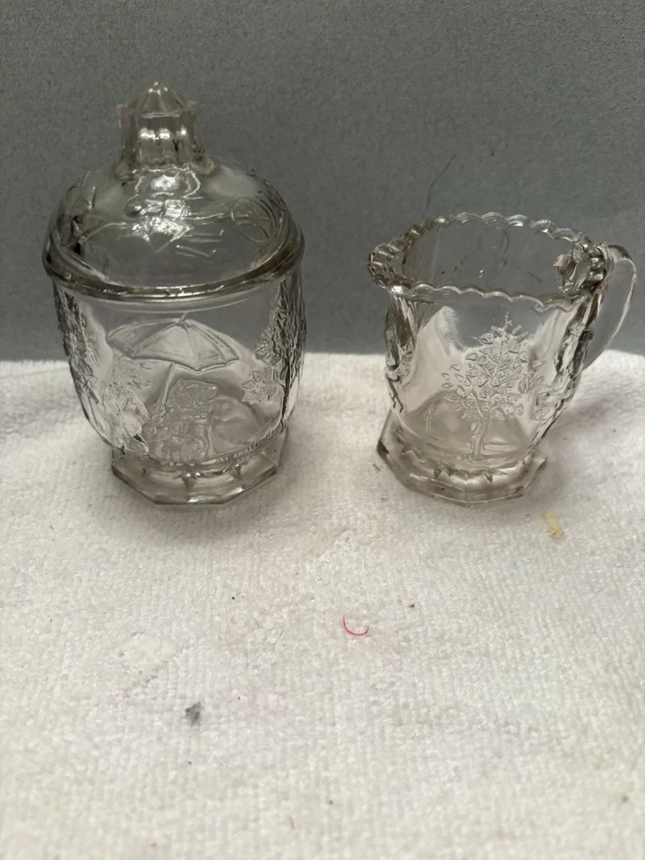 Vintage Creamer & Sugar Bowl; Lead Crystal; NWT; See Labels; German Lausitzer - Image 1 of 3