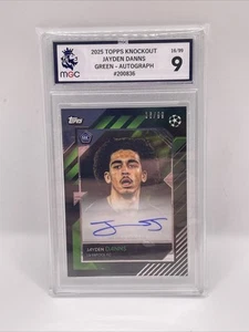 2025 TOPPS - UCC KNOCKOUT - AUTOGRAFO ROOKIE - VERDE /99 - JAYDEN DANNS - RC - Foto 1 di 2